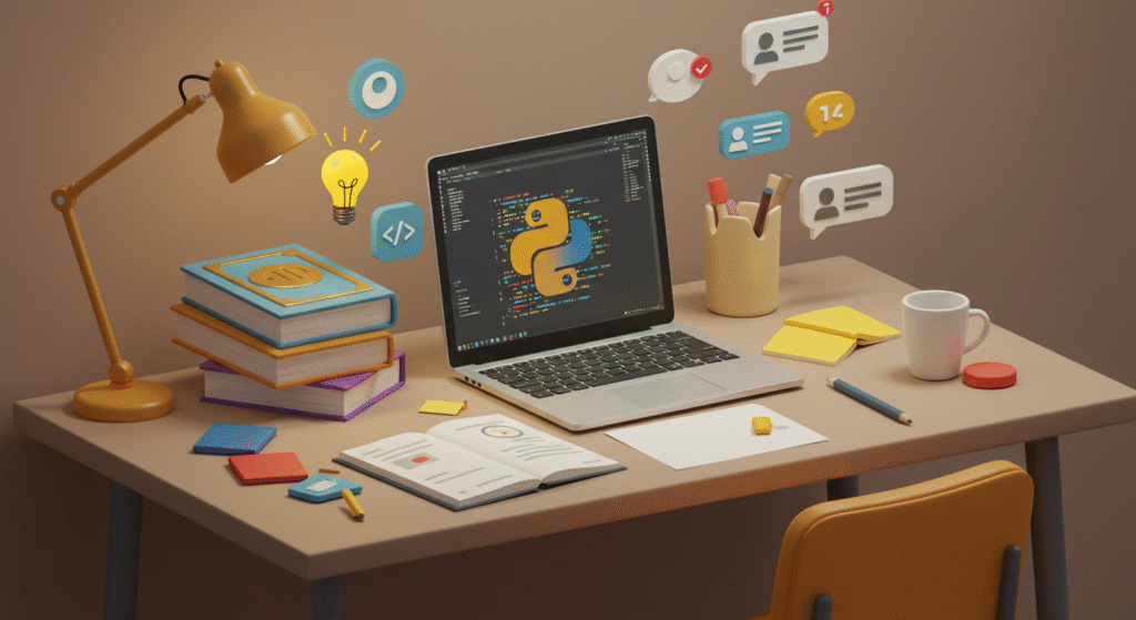 Kit de ferramentas e recursos essenciais para estudantes de Inteligência Artificial.