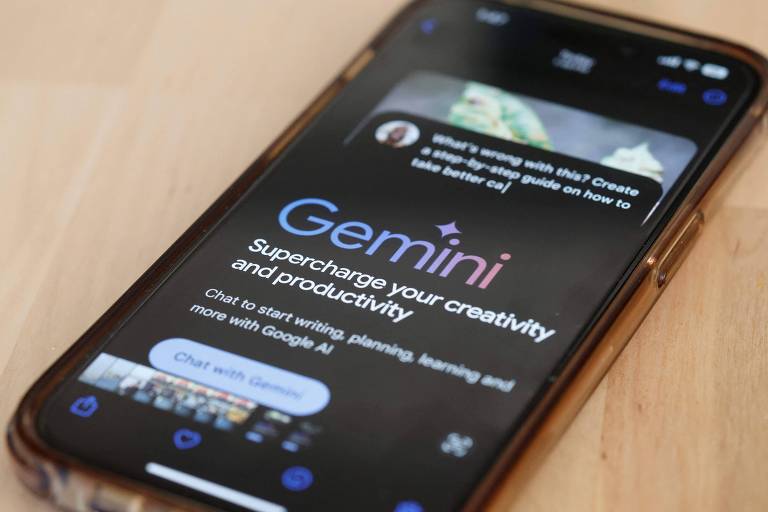 IA em smartphones 2025: conheça o assistente pessoal do Google, o Gemini.
