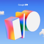 Logo do Google I/O 2025 com elementos visuais simbolizando a expansão da IA Gemini em produtos Google.