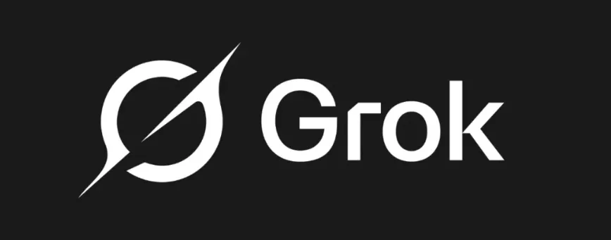Logo Grok AI.
